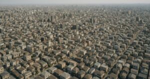Aerial view of Tokyo rooftops in daylight